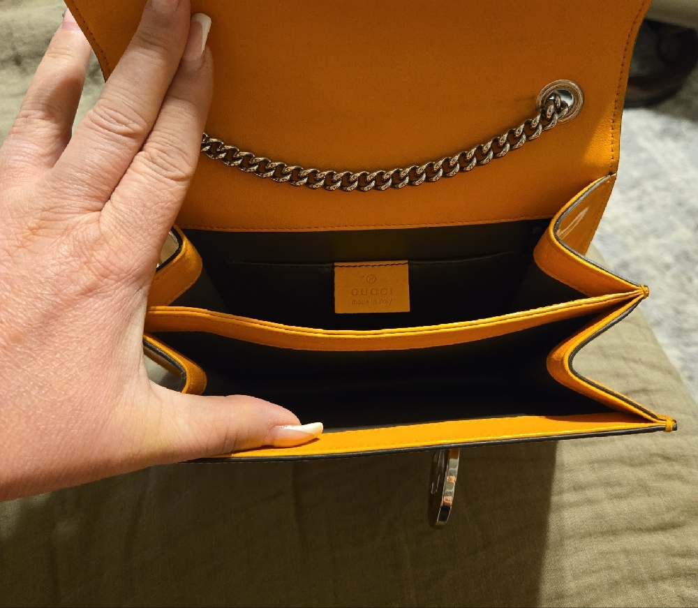 Gucci Orange Crossbody Bag with Silver Hardware...AUTHENTIC - Picture 3 of 5